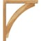 Ekena Millwork Thorton Block Rough Sawn Bracket w/ Offset Brace, Western Red Cedar, 4"W x 24"D x 28"H BKT0402X24X28THR05RWR - alternate 2